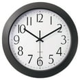 thumbnail image 1 of Whisper Quiet Clock, 12" Overall Diameter, Black Case, 1 Aa (sold Separately) | Bundle of 5 Each, 1 of 2
