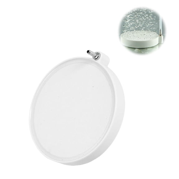 Whisper Quiet White Aquarium Bubbler - Near-Silent Operation for Bedroom Fish Tanks & Quiet Office Spaces, Air Stone Oxygen Diffuser, Peaceful Fish Tank Accessory