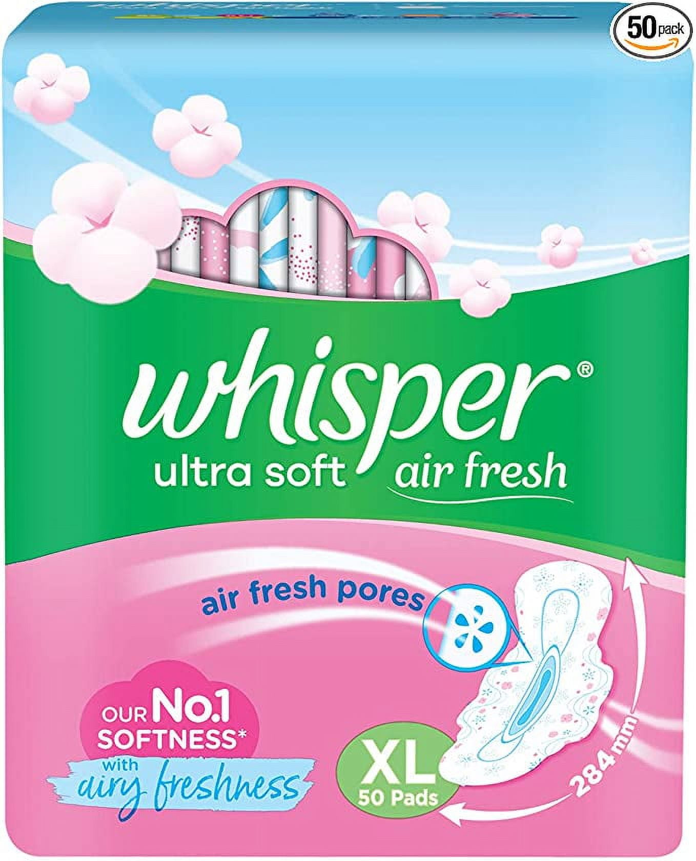 Buy Whisper Sanitary Pads Ultra Night Wings Xl+ 30Pc Online at Best Prices