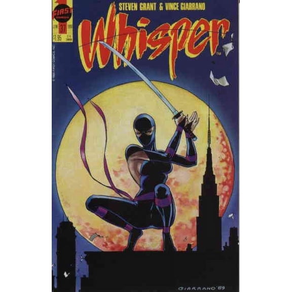 Whisper (Vol. 2) #37 VF ; First Comic Book
