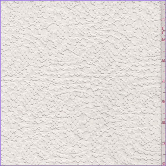 Whisper White Fountain Lace, Fabric By the Yard