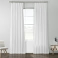 thumbnail image 1 of Whisper White Solid Cotton Pleated Curtain (1 Panel), Whisper White, 25W X 108L, 1 of 5