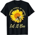 thumbnail image 1 of Whisper Words Of Wisdom Let It Bee And Sunflower Vintage T-Shirt, 1 of 5