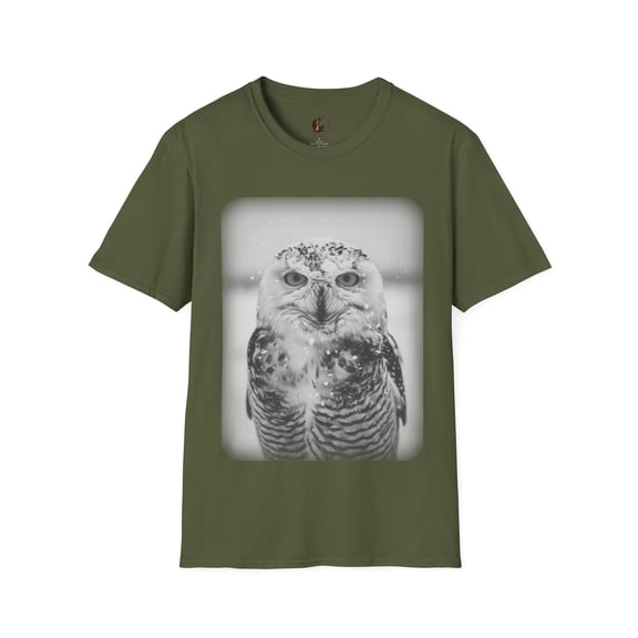 Whisper of the Arctic Owl Tee - Comfort Wear and Wildlife Care