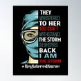 thumbnail image 1 of They Whispered To Her You Can'T Withstand The Storm She Whispered Back I Am The Storm Registered Nurse Life Poster Wall Art, Modern Wall Decor, 24x36 UNFRAMED, 1 of 3