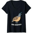 thumbnail image 1 of Whisperer Love Quails V-Neck T-Shirt, 1 of 3