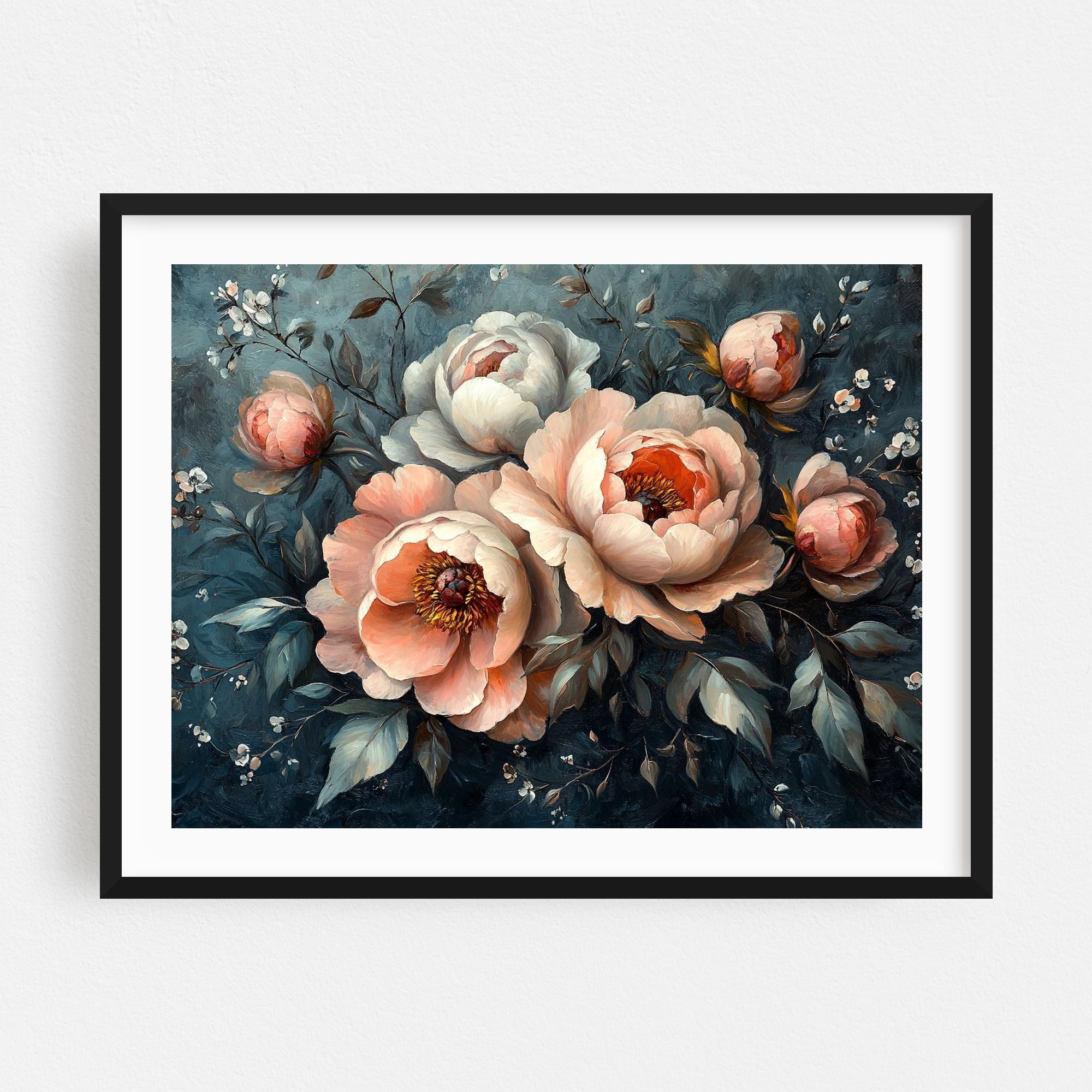 【BAROQUE】ALL OF THE LOVE,ALL OF THE DREA Whispering Baroque Floral Roses Dream - Painting Floral Flowers