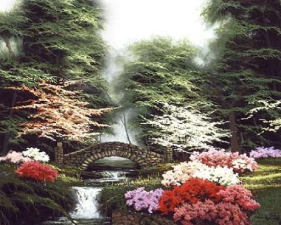 Whispering Brook Canvas Art - Egidio Antonaccio (24 x 30)