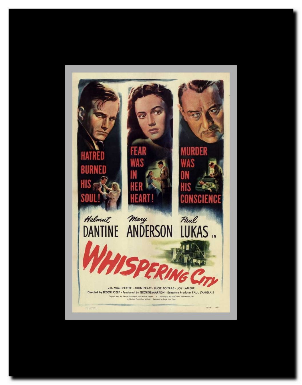 Whispering City Framed Movie Poster