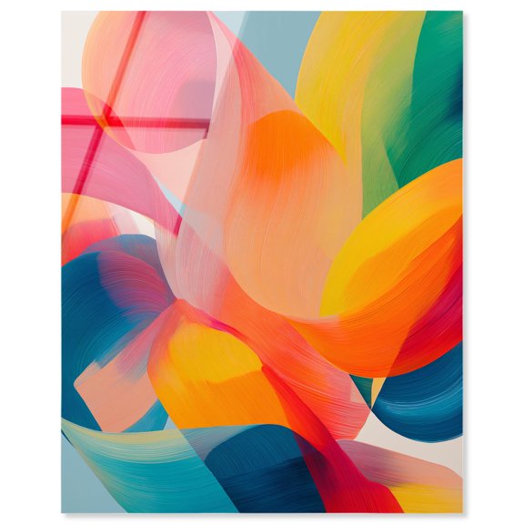 Whispering Hues II Acrylic Print Living Room Wall Art by Art Remedy, Ready to Hang, 30 x 36