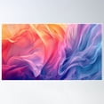 thumbnail image 1 of Whispering Hues: Sunrise Silk Dance Poster Wall Art, Modern Wall Decor For Living Room Bedroom, 12x18 UNFRAMED, 1 of 3