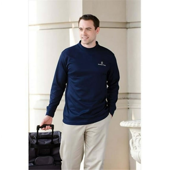 Whispering Pines Sportwear 401 Long Sleeve Performance Mock Shirt Turtleneck - Black - Medium