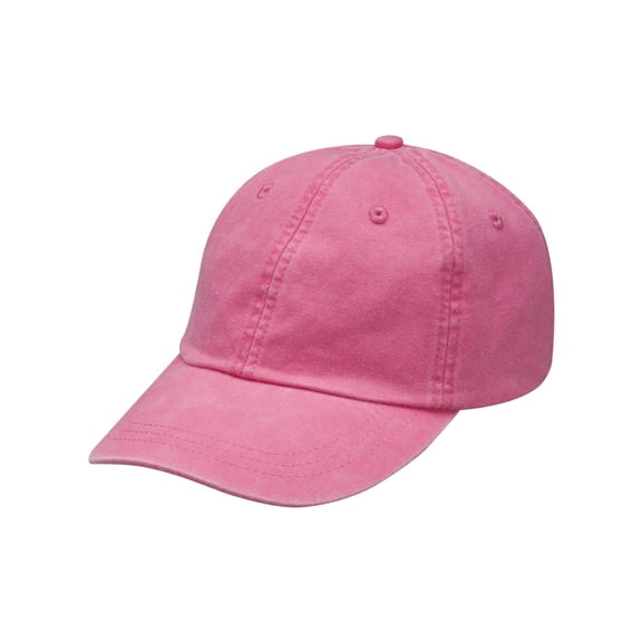 Whispering Pines Sportwear LP101 Optimum-Solid Pigment Dyed 6 Panel Low Profile Cap- Hot Pink