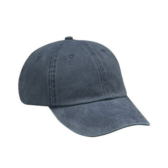 Whispering Pines Sportwear LP101 Optimum-Solid Pigment Dyed 6 Panel Low Profile Cap- Midnight Blue