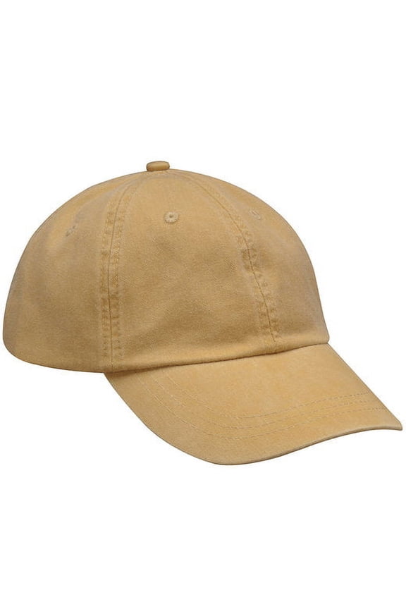 Whispering Pines Sportwear LP101 Optimum-Solid Pigment Dyed 6 Panel Low Profile Cap- Mustard