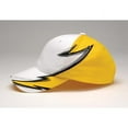 thumbnail image 1 of Whispering Pines Sportwear SR102 Score Hat Cap 6 Panel 2 Tone Front And Visor, White , Gold, 1 of 1