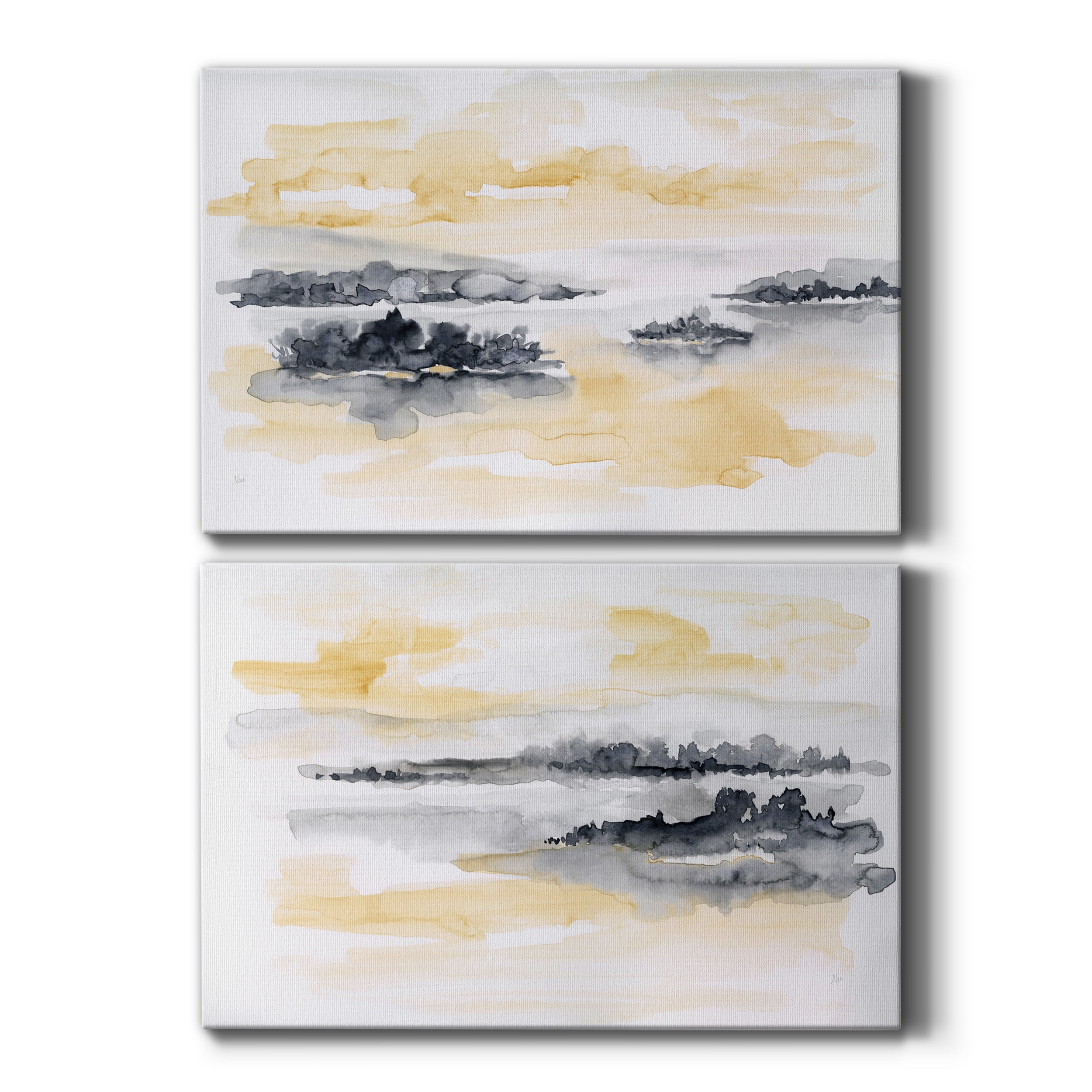 Whispering Wind I Premium Gallery Wrapped Canvas - Ready to Hang - Set of 2 - 12 x 18 Each