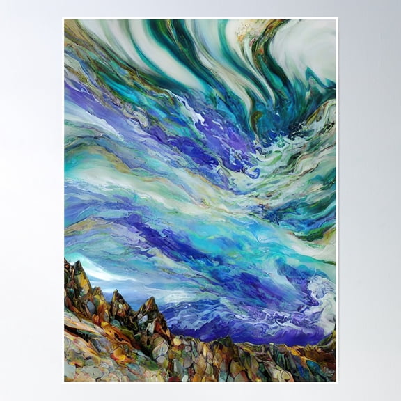 Whispers Of The Deep Poster Wall Art, Modern Wall Decor, 8x12 UNFRAMED