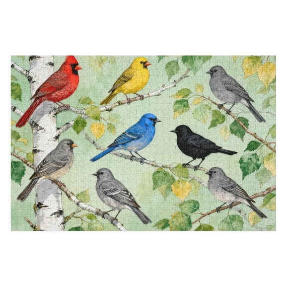 Whispers of Spring Bird 500 Pieces Puzzle for Adults, Colorful Landscape Jigsaw, Difficult Challenging Puzzle, Relaxing Indoor Mind Game, Home Dcor Artwork, Unique Gift