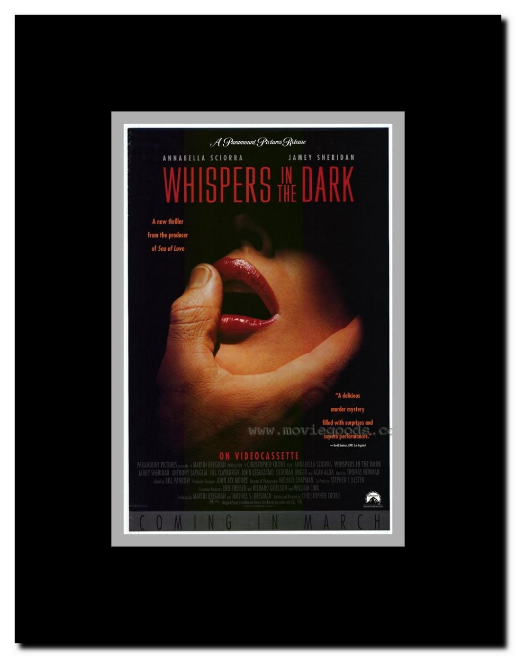 Whispers in the Dark Framed Movie Poster
