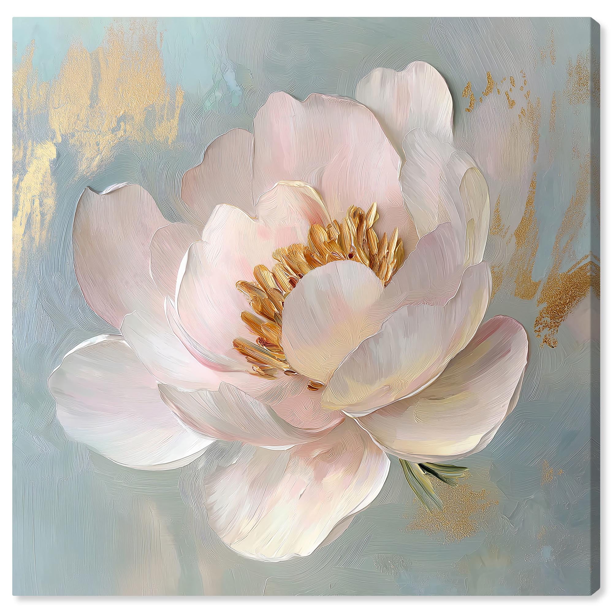 Whispers of a Golden Dawn Canvas Flower Art by Art Remedy, Gallery Wrapped, 40" x 40"