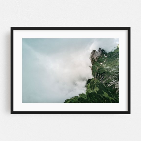Whispers of the Mountains - Photography Mountain Landscape Scenic Nature Wilderness Black Framed Wall Art Print 5 x 7 inches
