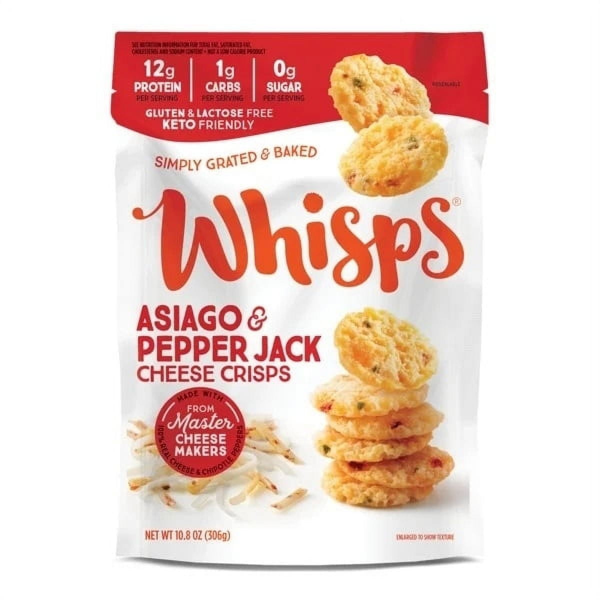 Whisps Asiago And Pepperjack, 10.8 Ounce