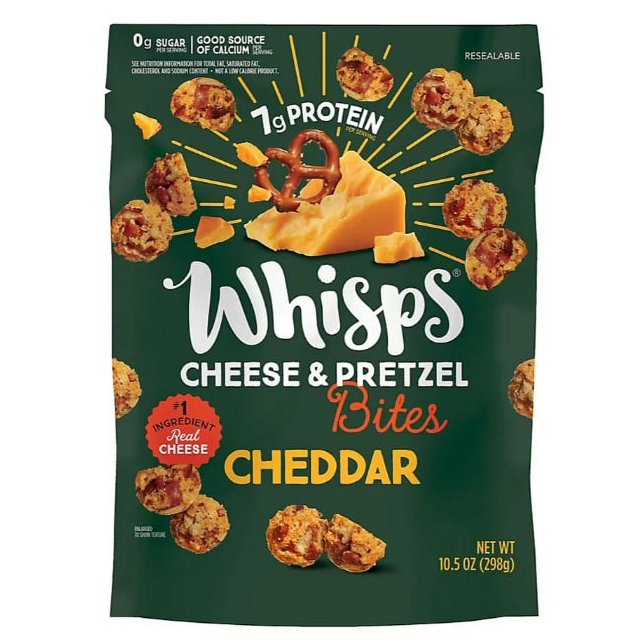 Whisps Cheddar Cheese & Pretzel Bites, 10.5 oz.