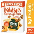 Whisps Cheddar Cheese & Pretzel Bites, Protein from 100 Cheese Single