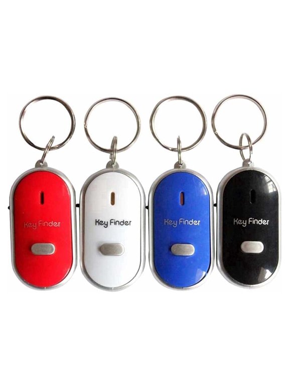 Whistle Activated Key Finder, LED Key Locator with Sound Sensor, Portable Keychain for Keys, Bags, Wallets and Personal Items