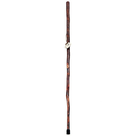 Whistle Creek Hickory Hiking Stick - Handcrafted 54" Hickory Hiking Staff