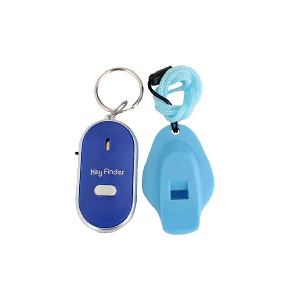 Whistle Key Finder Flashing Beeping Sound Control Alarm Anti-Lost Key Locator Finder Tracker With Key Ring Mini Keychain ,Easy to Operate