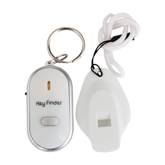 Whistle Key Finder Flashing Beeping Sound Control Alarm Anti-Lost Key Locator Finder Tracker With Key Ring Mini Keychain - Quick Location
