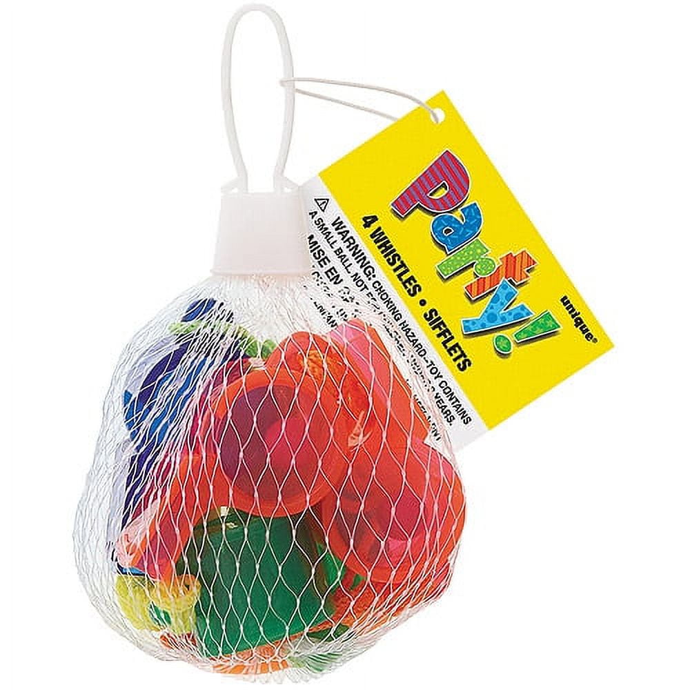 Whistle Party Favors, 4pk