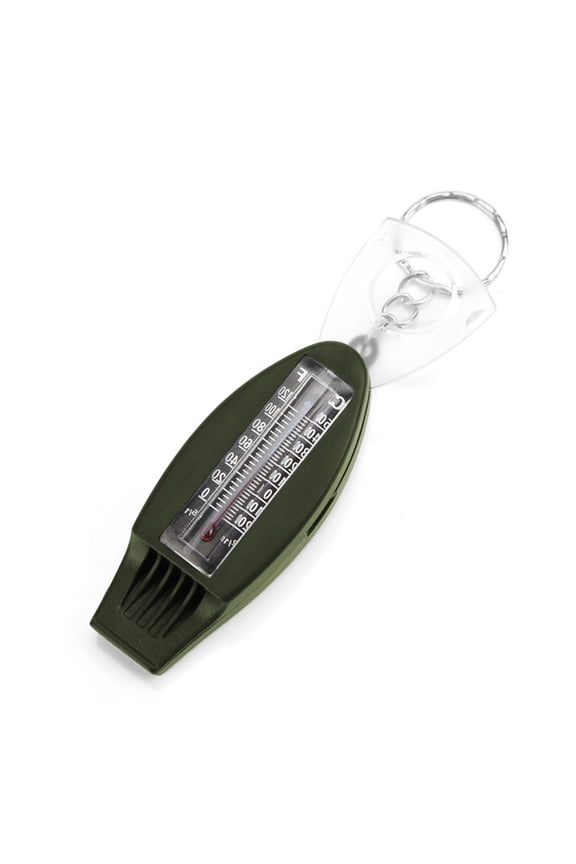 Whistle,Safety Whistle Thermometer With Keychain In 1 Safety 4 In 1 Hxber