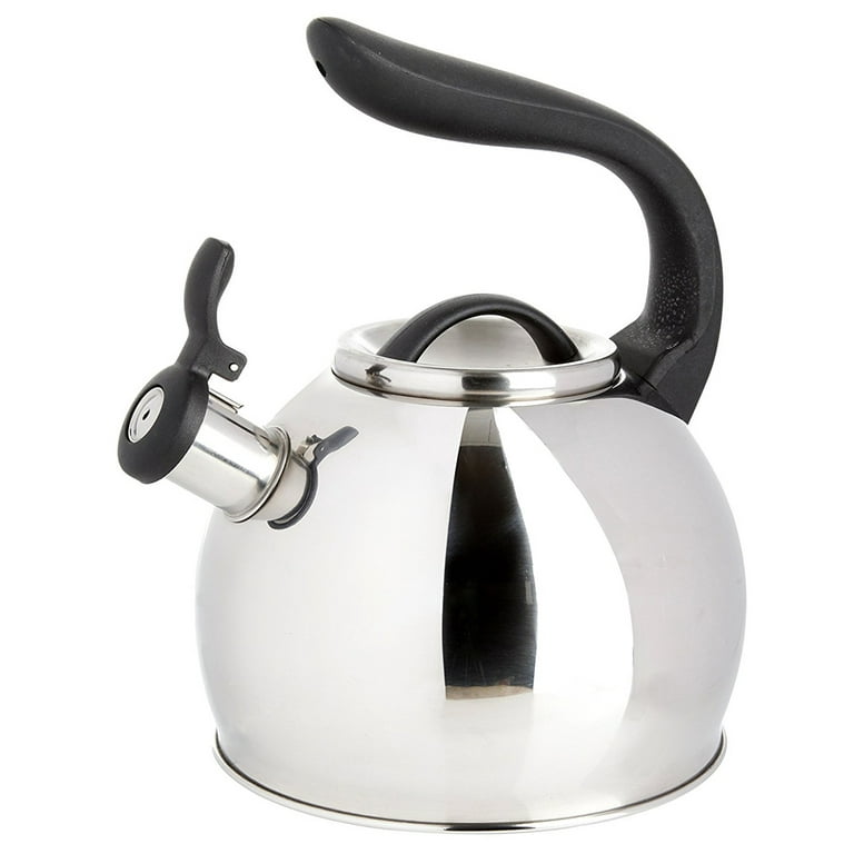 Stainless Steel Whistling Tea Kettle With Flip Spout