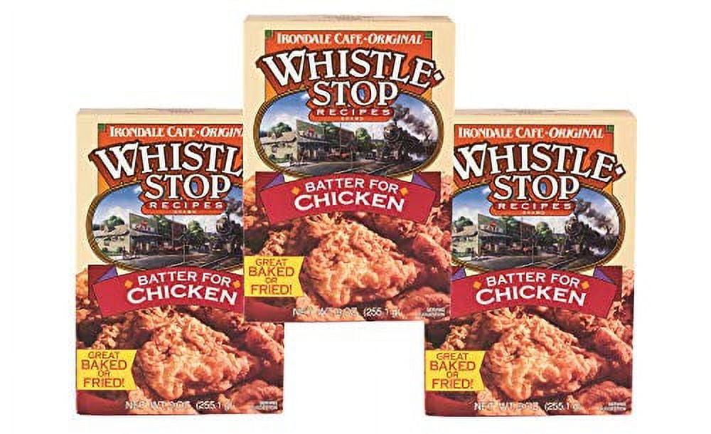 Whistle Stop Cafe Recipes Batter Mix for Chicken, 3Pack 9 oz. Boxes