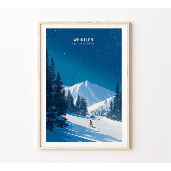 Whistler British Columbia Minimalist Ski Home Decor