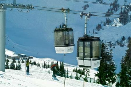 Whistler Gondola Canvas Art - Manfred Kraus (12 x 18)