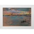 thumbnail image 1 of Whistler, James McNeill 14x11 White Modern Wood Framed Museum Art Print Titled - The Storm Sunset 1879, 1 of 4