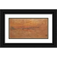thumbnail image 1 of Whistler, James McNeill 14x9 Black Ornate Wood Framed with Double Matting Museum Art Print Titled - The Riva Sunset Red And Gold 1880, 1 of 4