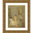 thumbnail image 1 of Whistler, James McNeill 15x18 Gold Ornate Wood Framed with Double Matting Museum Art Print Titled - Whistler in his Studio 1865, 1 of 4