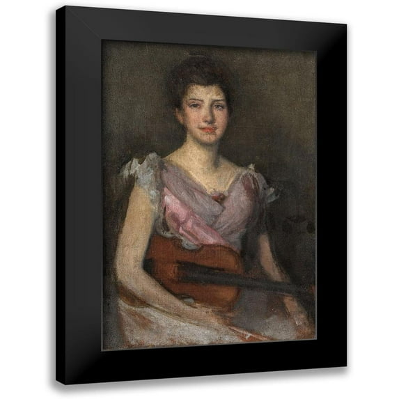 Whistler, James McNeill 17x24 Black Modern Framed Museum Art Print Titled - The Violin Player