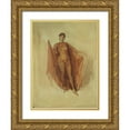thumbnail image 1 of Whistler, James McNeill 19x24 Gold Ornate Wood Framed with Double Matting Museum Art Print Titled - Dancing Girl 1883, 1 of 4