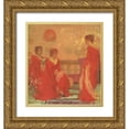 thumbnail image 1 of Whistler, James McNeill 26x28 Gold Ornate Wood Framed with Double Matting Museum Art Print Titled - Harmony In Flesh Colour And Red 1869, 1 of 4