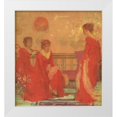 thumbnail image 1 of Whistler, James McNeill 26x28 White Modern Wood Framed Museum Art Print Titled - Harmony In Flesh Colour And Red 1869, 1 of 4