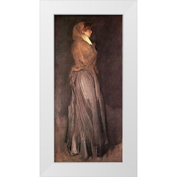Whistler, James McNeill 9x14 White Modern Wood Framed Museum Art Print Titled - Effie Dean