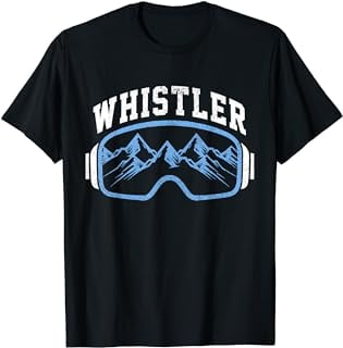 Whistler Ski Snowboard Mountain Bike Goggles Souvenir T-Shirt - Walmart.com