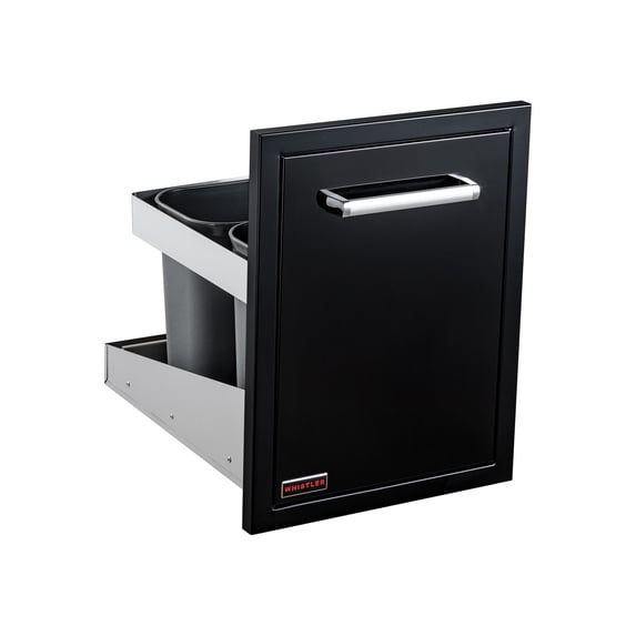 Whistler Stainless Steel Drawer Trash Can for Outdoor Kitchen