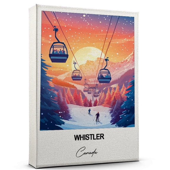 Whistler Travel Wall Art Canada Canvas Travel Wall Decor with Timeless Appeal A Special Gift for Loved Ones